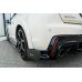 Накладки сплиттеры боковые вариант 2 на задний бампер на Honda Civic IX Type R